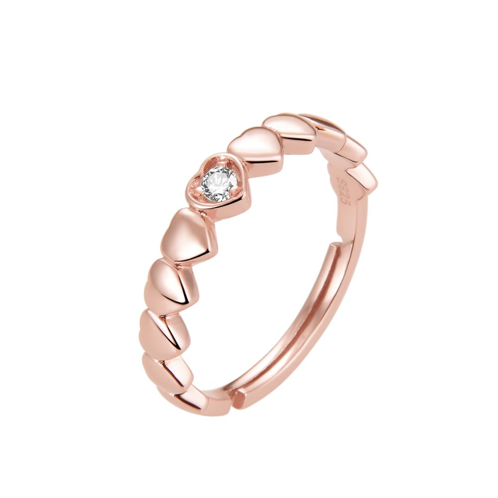 Silver Rings Minimalist Jewelry CZ Ring