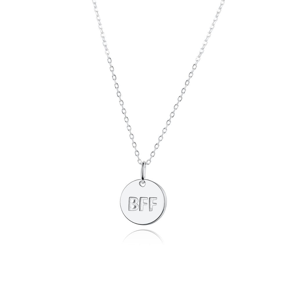 Silver Sterling BFF Friendship Necklace
